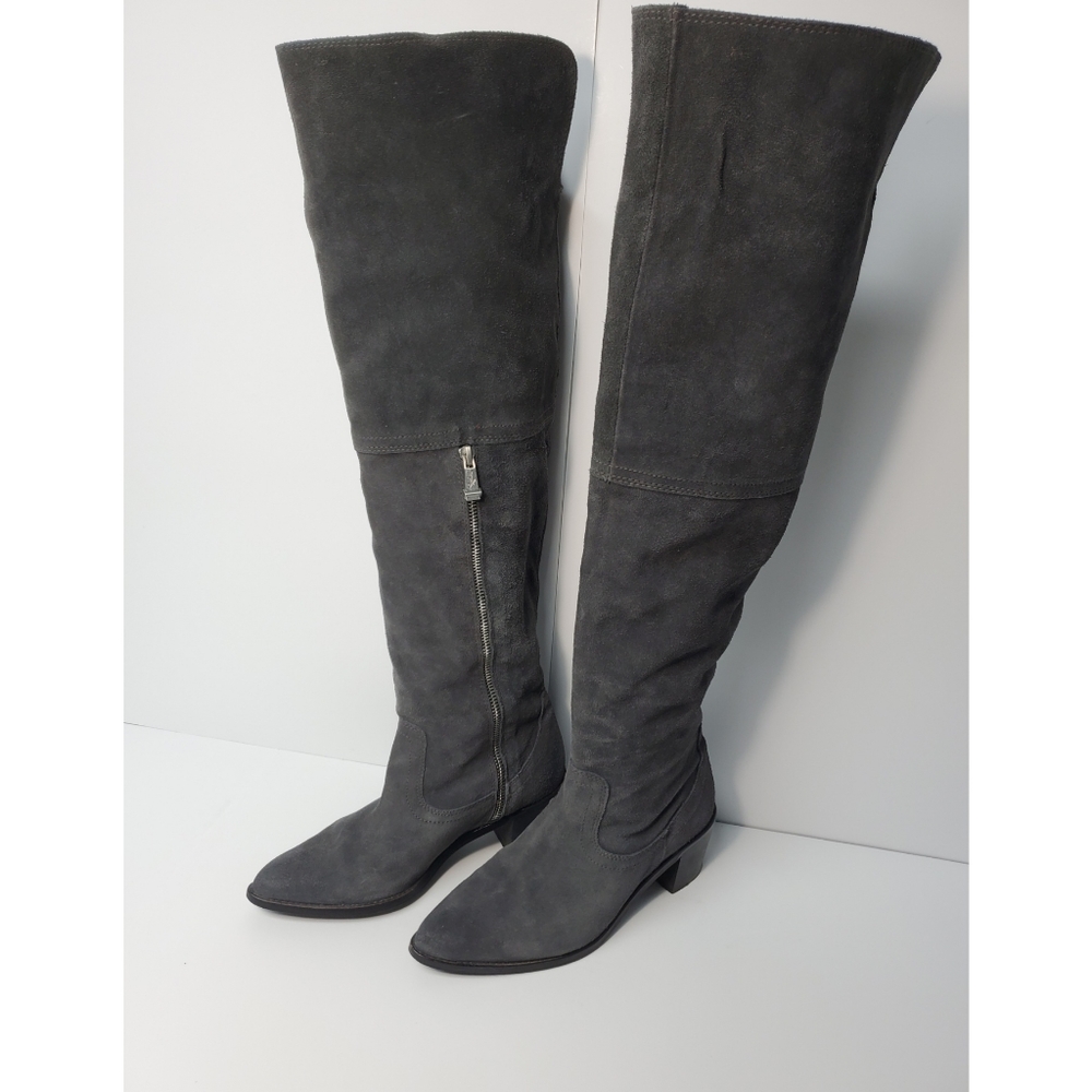 Report signature women's gray boots 7M
